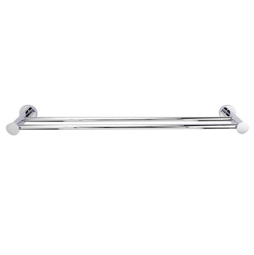 Plumer Double Towel Bar, 18'',Polished Chrome