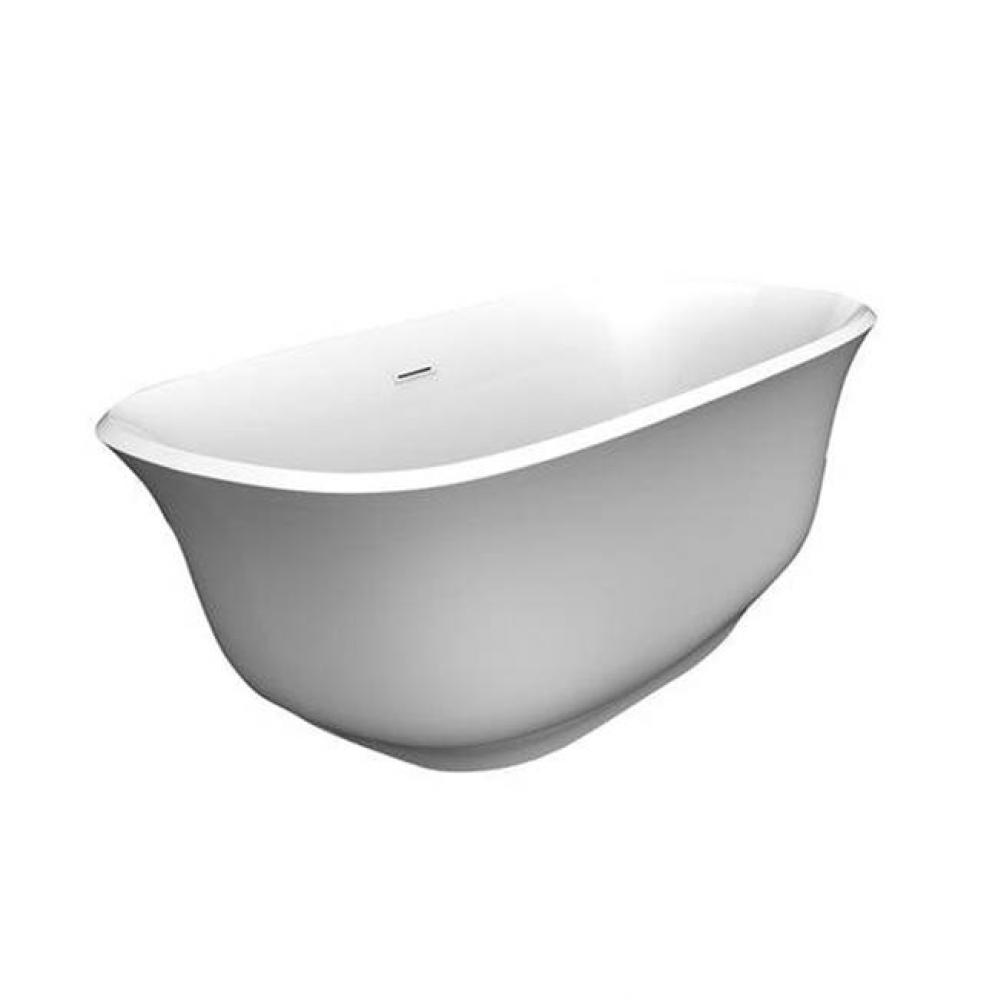 Ceres 59'' Freestanding ACWH Tub,Internal Drain and OF MB