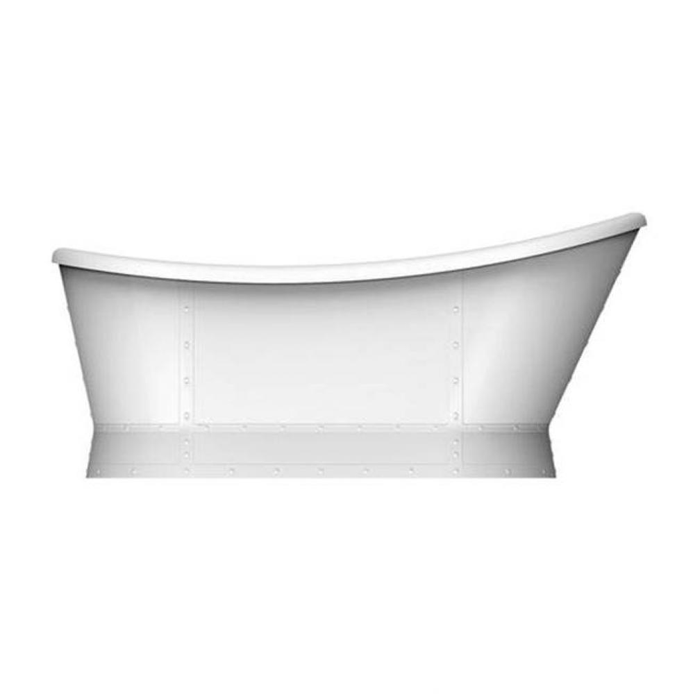 Milicent 66'' FreestandingSlipper Tub WH,Drain and OF CP