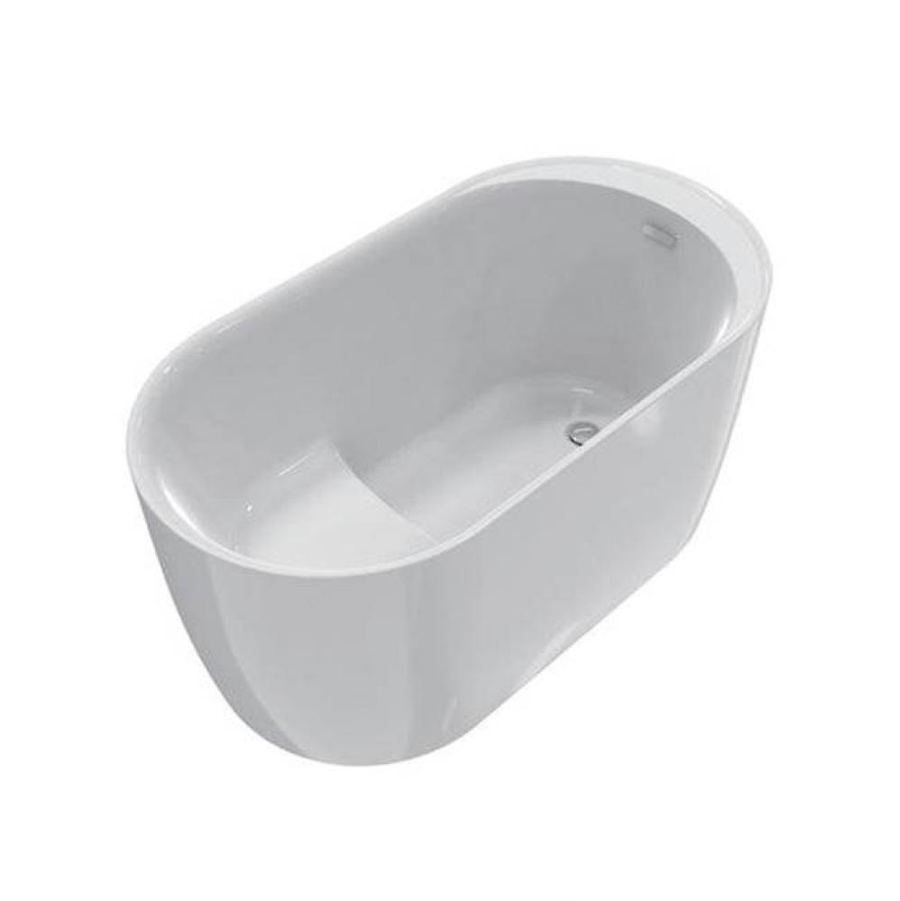 Onyx Acrylic Oval Tub 56'' WH,w/Internal Drain Pipe, CP