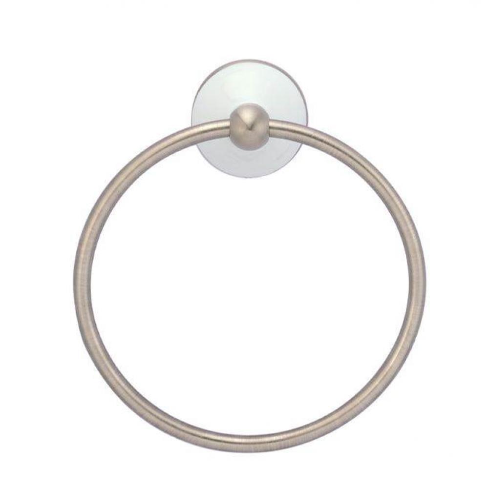 Anja Towel Ring, Brushed Nickel