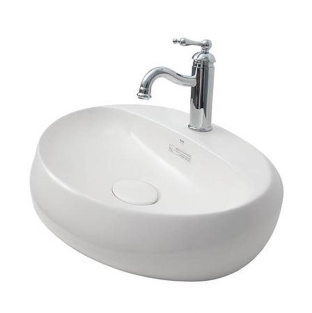 Cloud 25-5/8'' Wall Hung Basin,1-Hole,W/Waste Cover,White