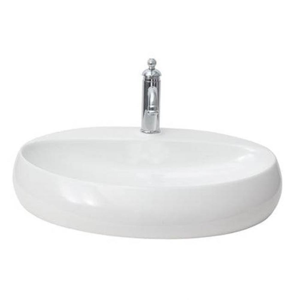 Cloud 21-5/8'' Wall Hung Basin,1-Hole,W/Waste Cover,White