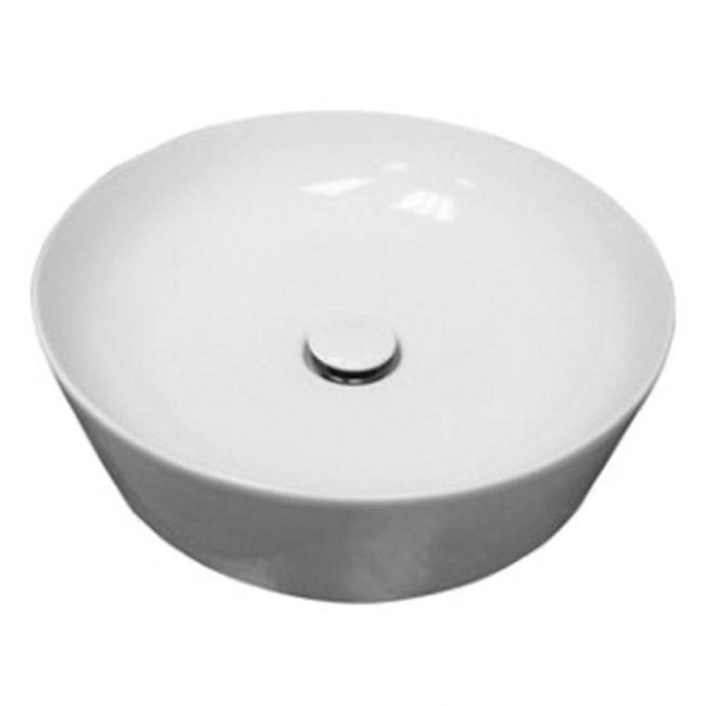 Feeling Slim 16-1/2'' RoundAbove Counter Basin, White