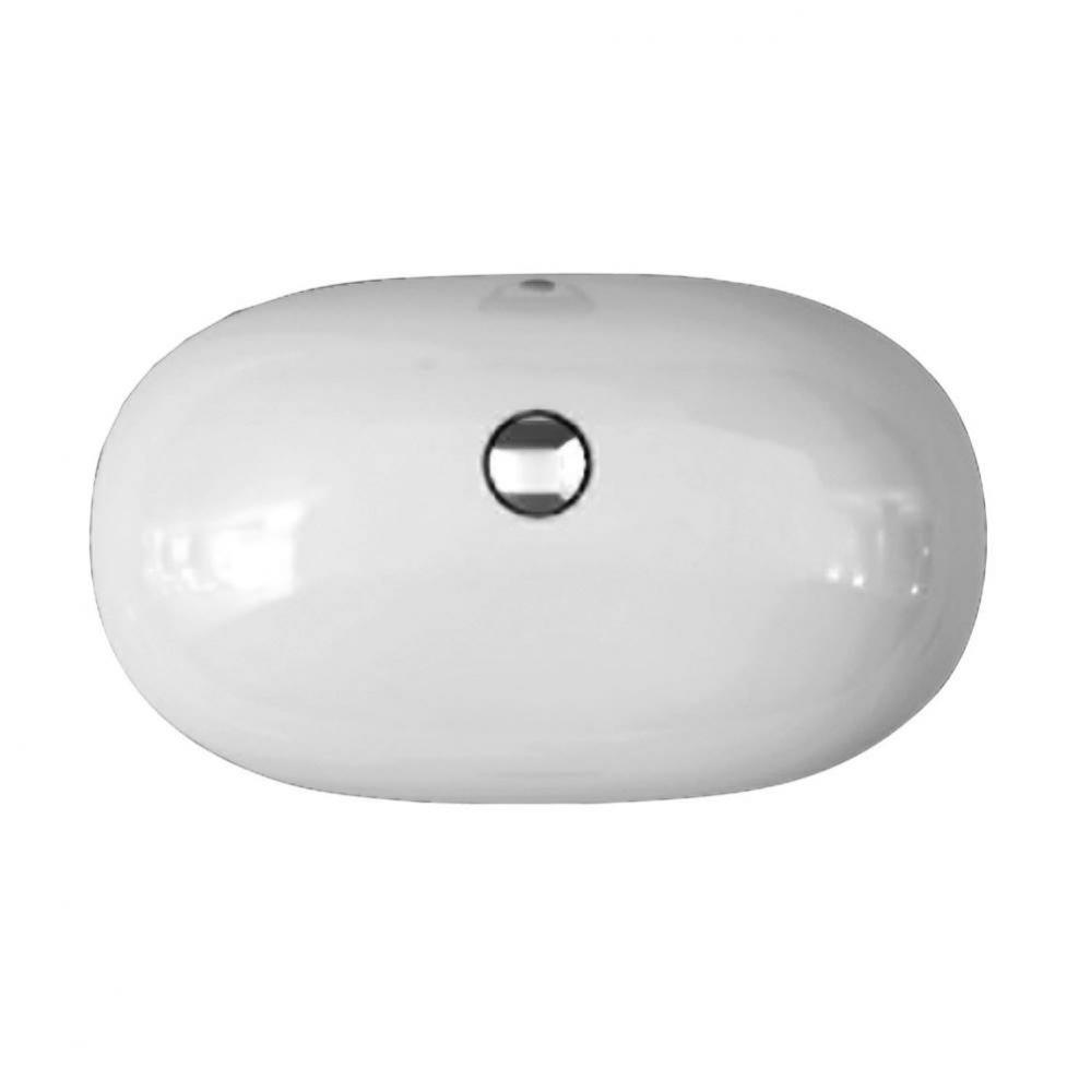 Variant 23-5/8'' x 14'' OvalUndercounter Basin in White