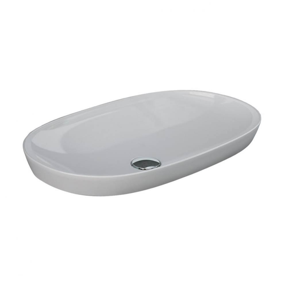 Variant 19-3/4'' x 14'' OvalDrop-In Basin in White