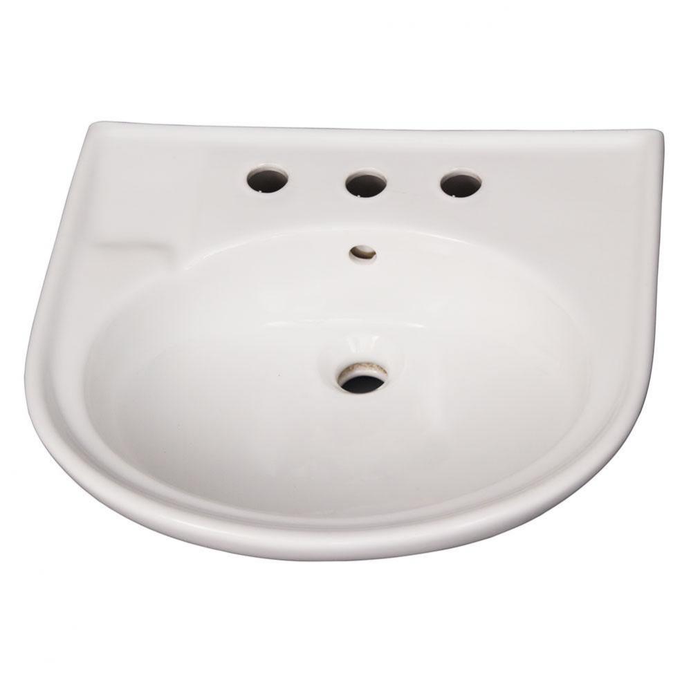 Cynthia 520 Ped Lav Basin8'' cc, White