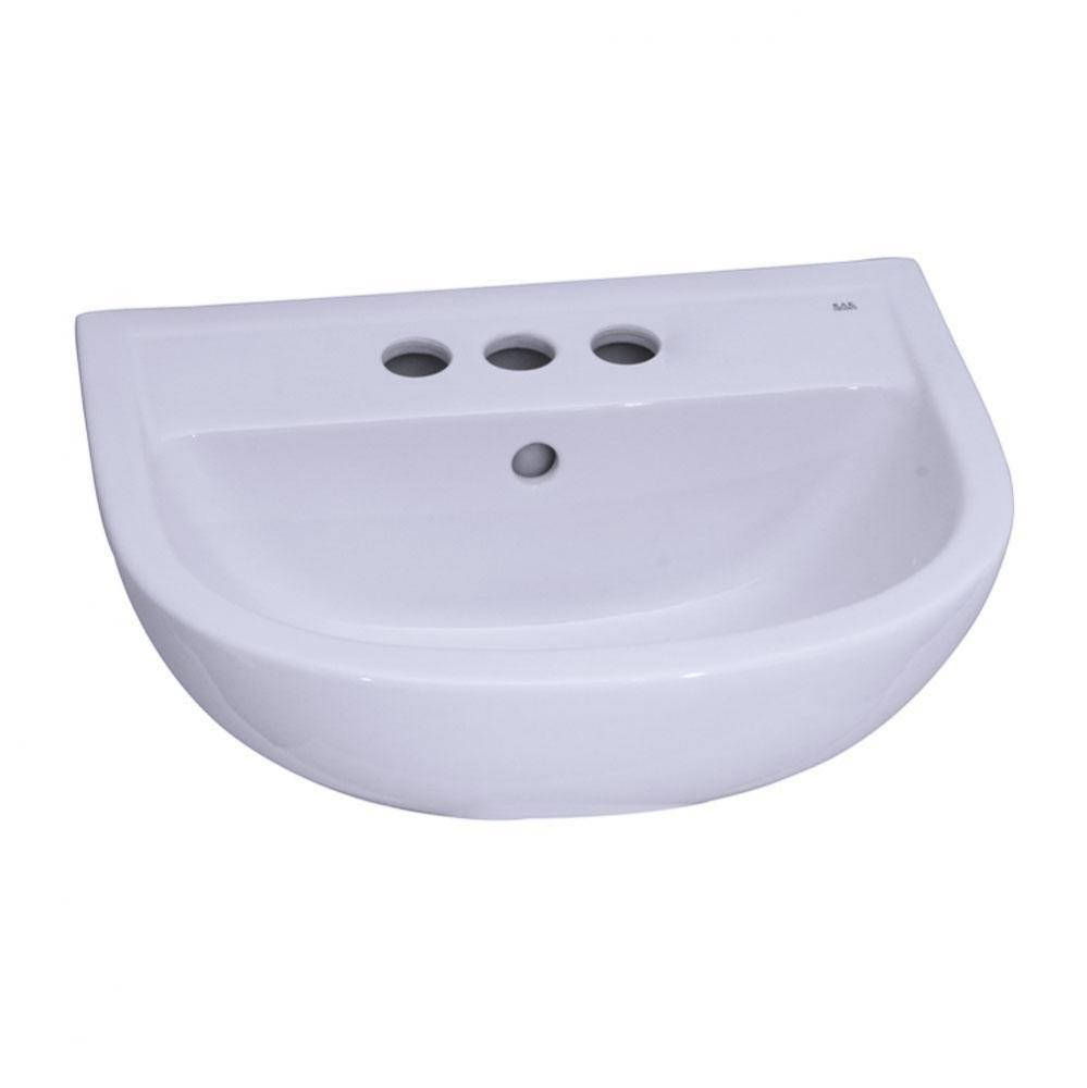 Compact 545 Ped Lav Basin4'' cc, White