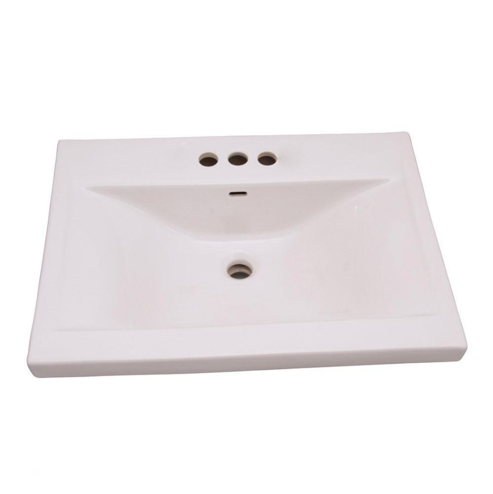 Mistral 510 Wall-Hung Basin4'' cc, White