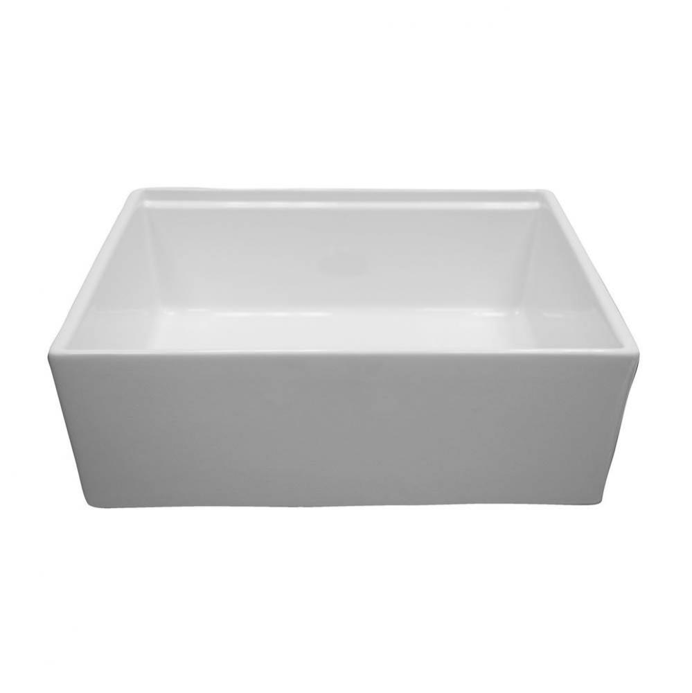 Crofton 27''  Single Bowl Sinkw/Ledge,Plain Front,White