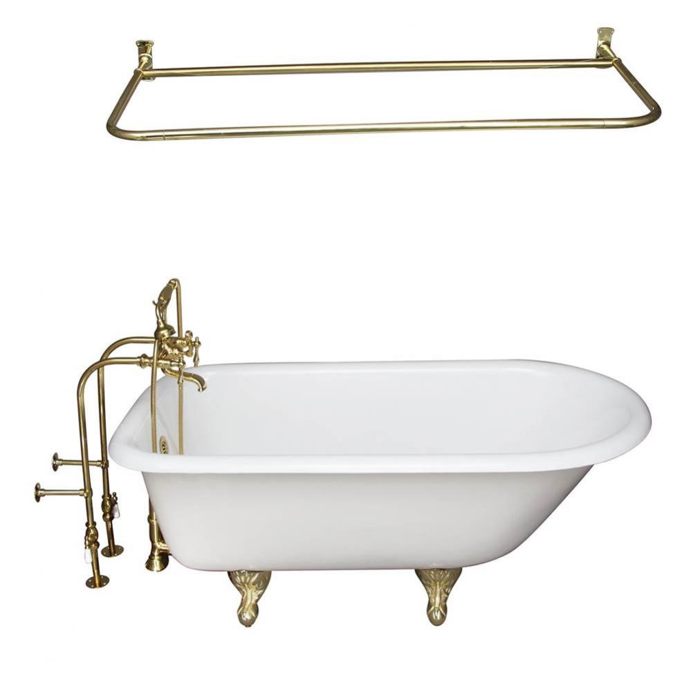Tub Kit 60'' CI Roll Top,FillerShwr Rd, Supplies, Drain-PB