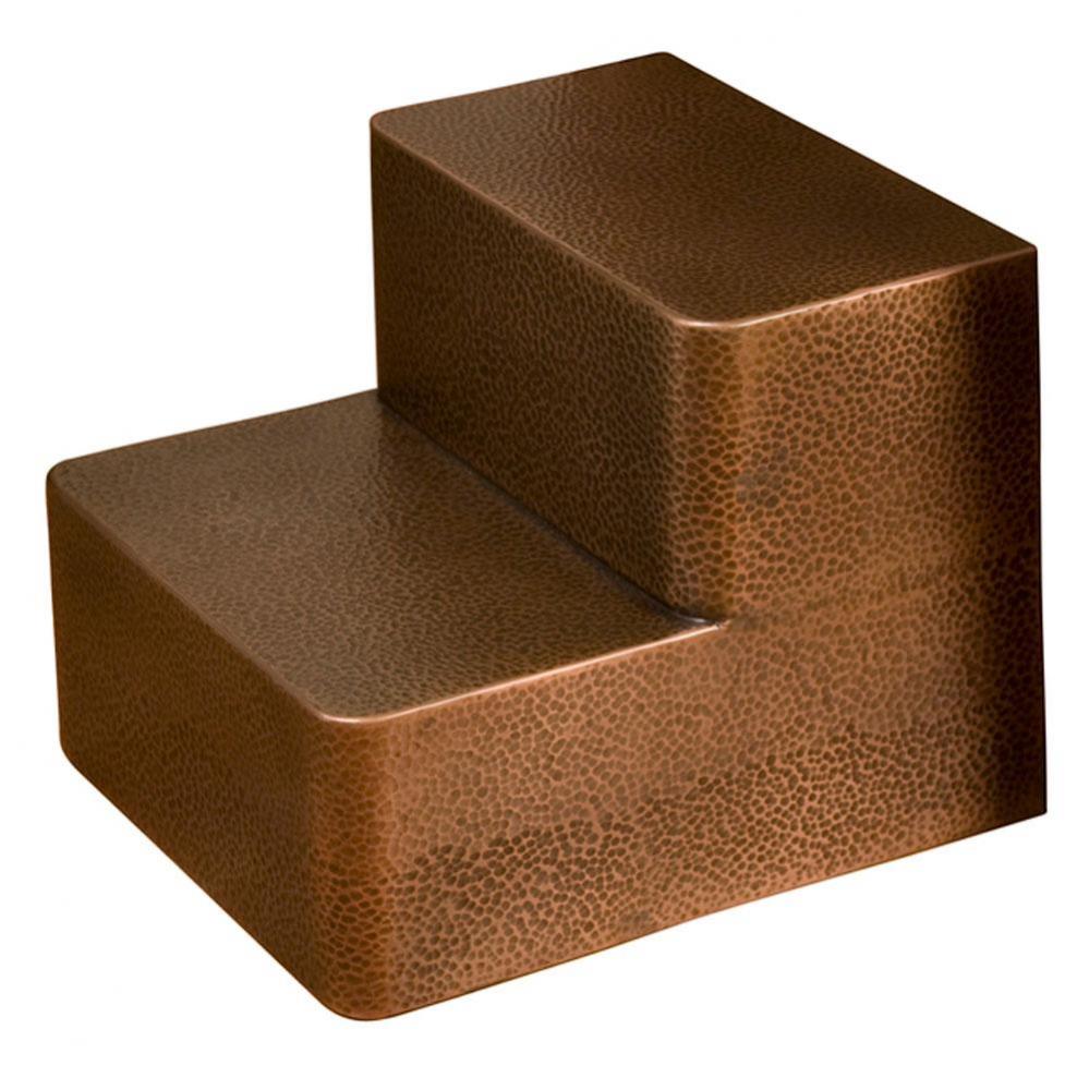 Copper Steps, SquareHammered Antique Copper