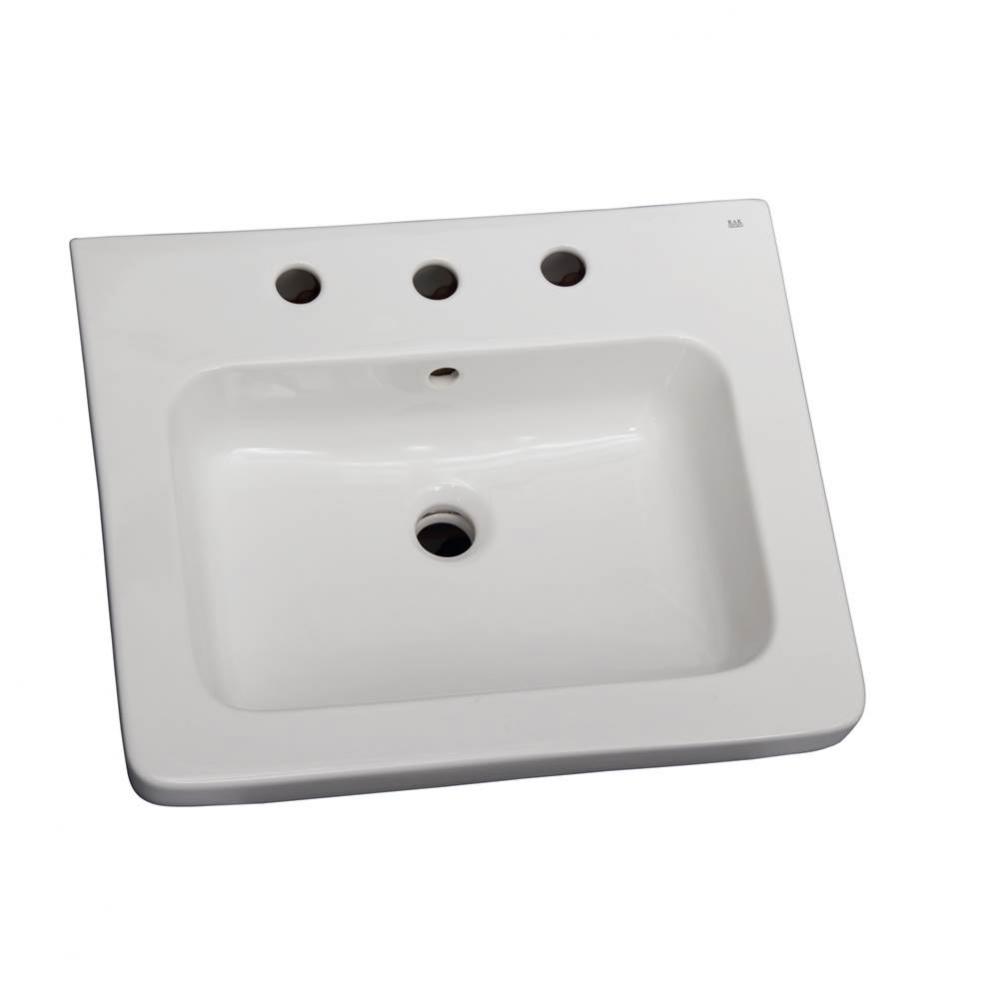 Resort 650 Basin only,White-8'' Widespread
