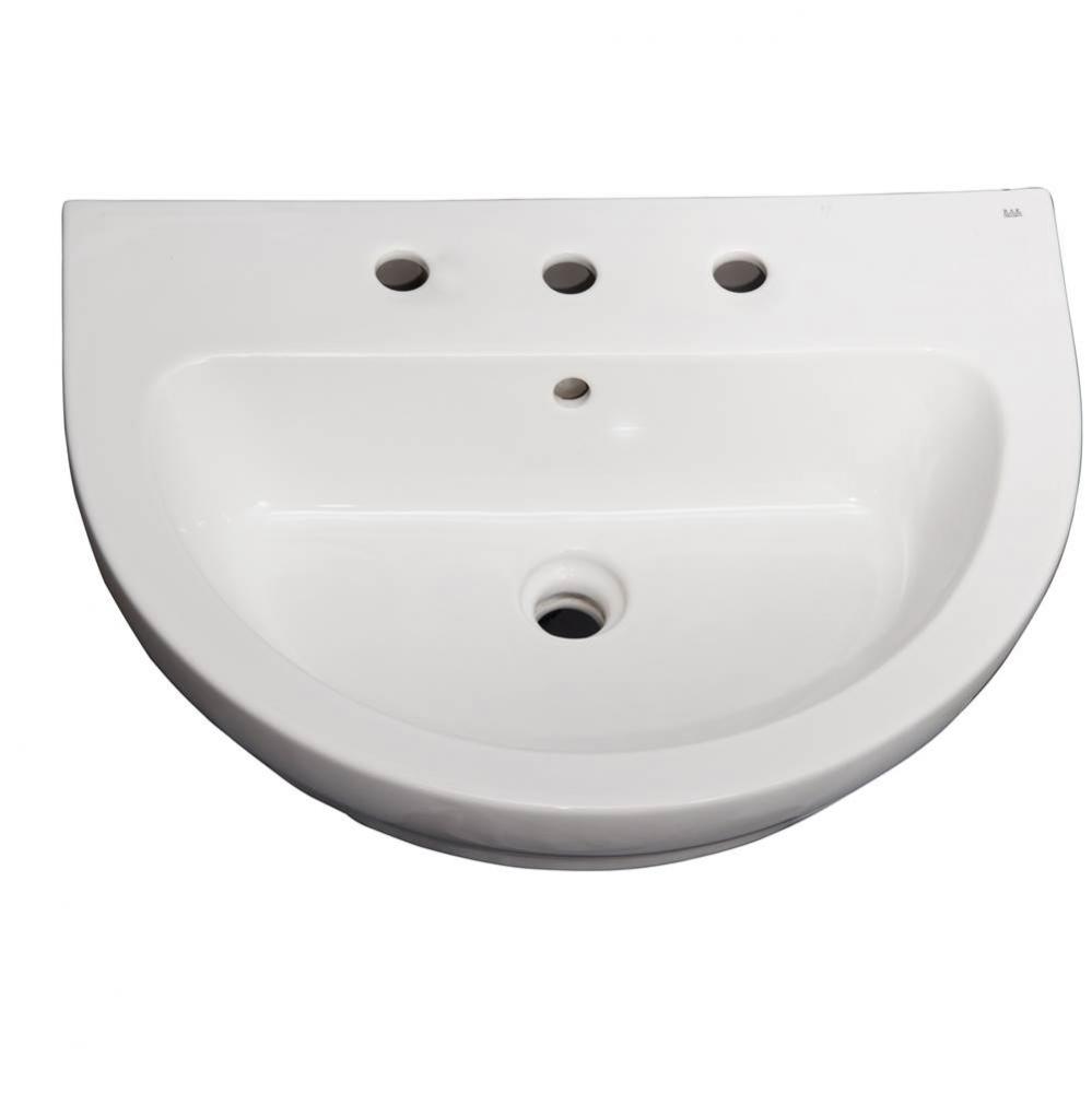 Harmony 650 Basin only,White-8'' Widespread