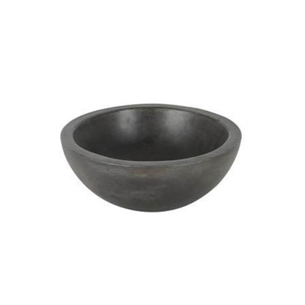 Cordell Large Oval CementVessel, Dusk Gray