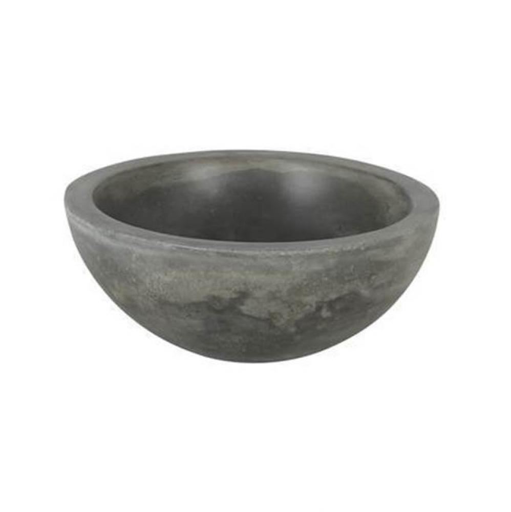 Cordell Small Oval CementVessel, Dusk Gray