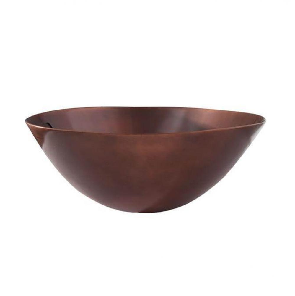 Iverson 20'' Oval Basin SmoothDBL Layer,NO OF,Antique Copper