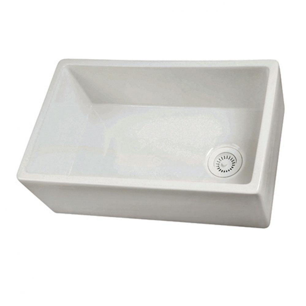 30'' Farmer Sink, 29 1/2''w x 18''d x 10''h,  White