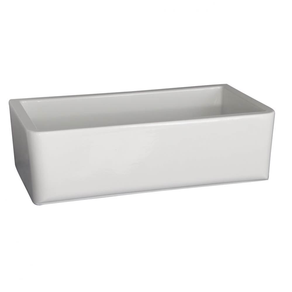 Hannah 33'' Single Bowl FarmerSink, Rounded Corners, White