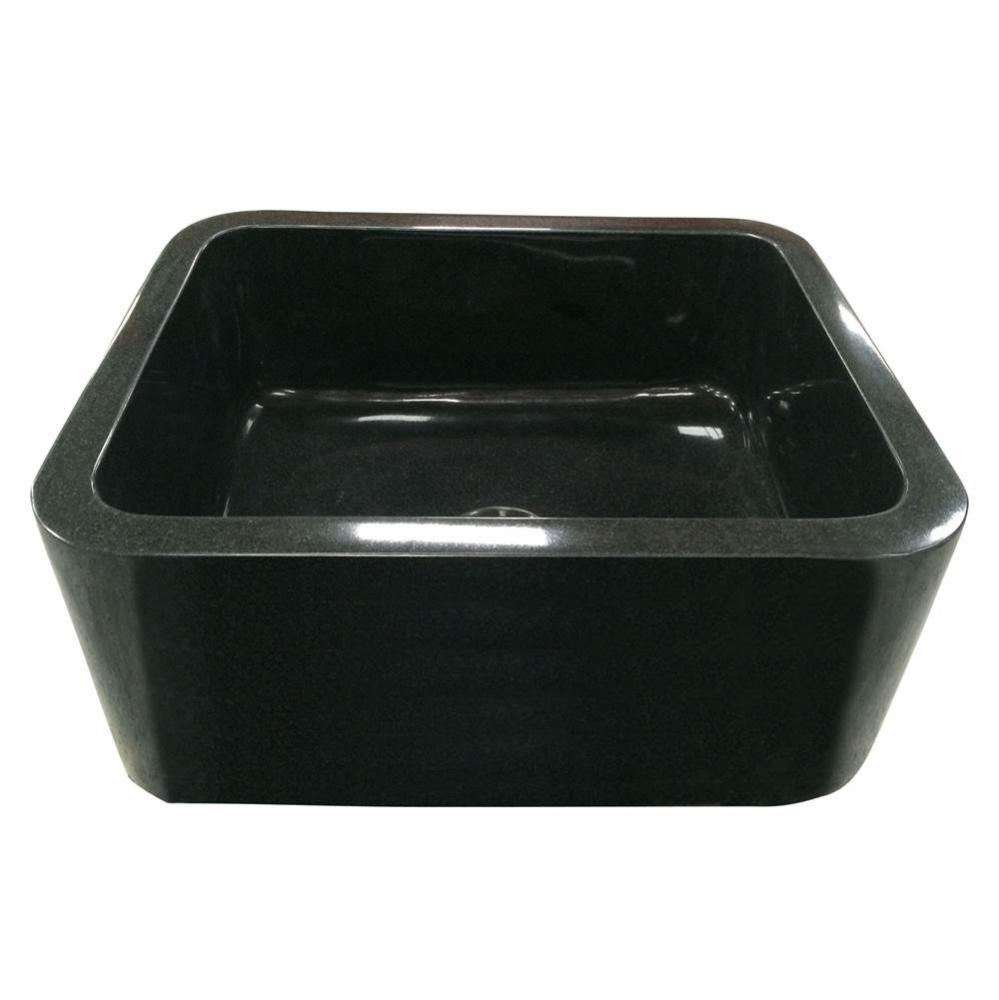 Acantha 30'' Polished GraniteSingle Bowl Farmer Sink, GPBL