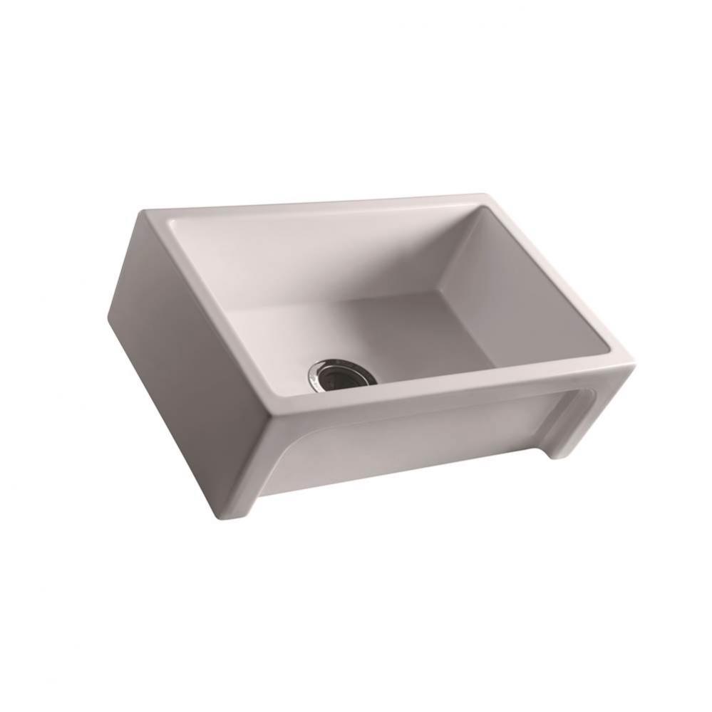 Granville 30'' Single Bowl Fir Clay Apron Front Sink , Bisque