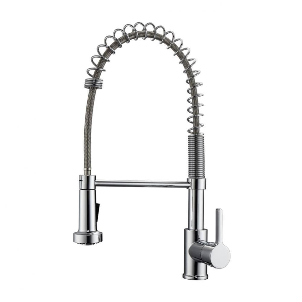 Niall Kitchen Faucet,Pull-outSpray, Metal Lever Handles,CP