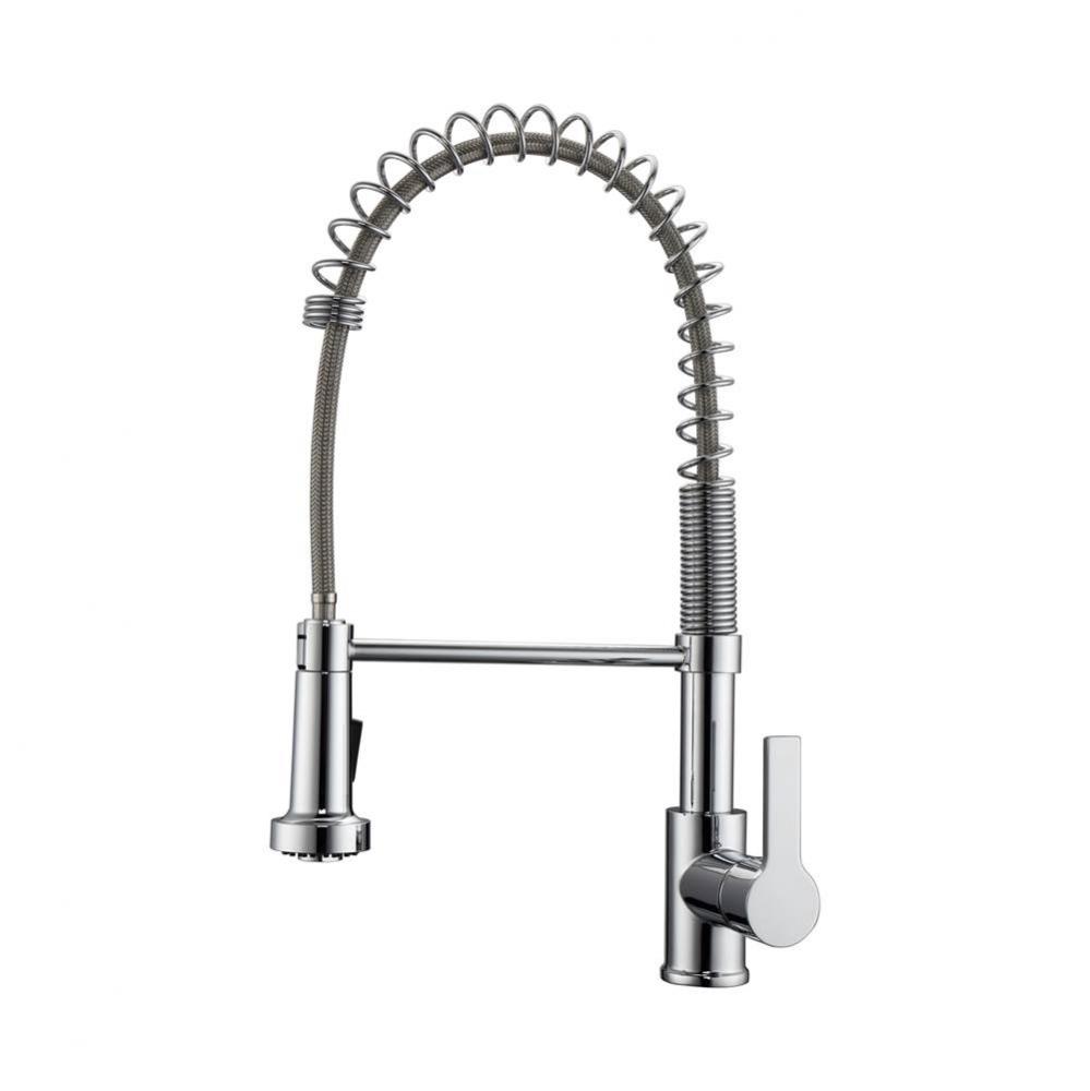 Niall Kitchen Faucet,Pull-outSpray, Metal Lever Handles,CP