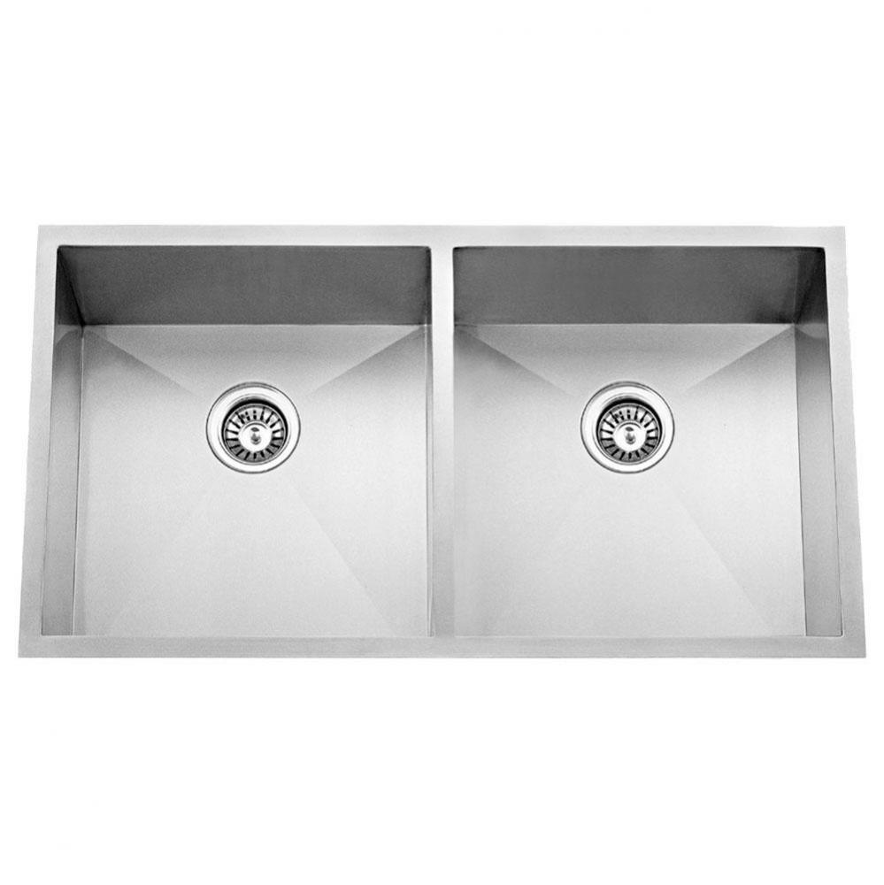 Jenessa 33'' SS 50/50 DoubleBowl Undermount Sink