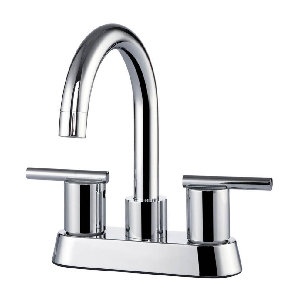 Conley 4''cc Lav Faucet, NoHoses,Metal Lever Handles,CP