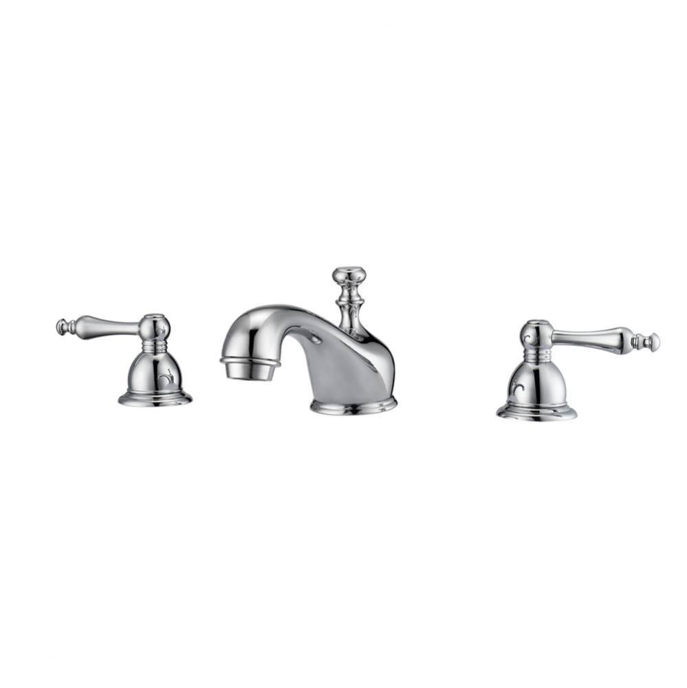 Marsala 8''cc Lav Faucet, withHoses, Metal Lever Handles, CP