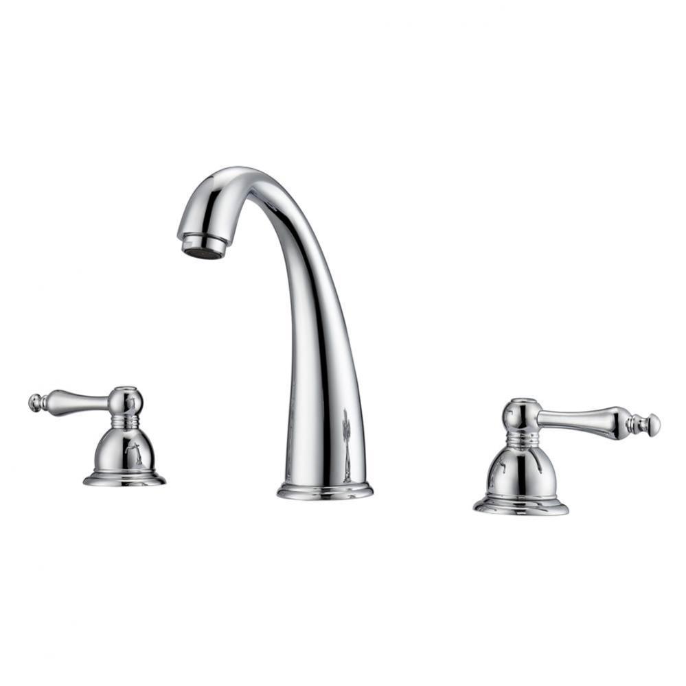 Maddox 8''cc Lav Faucet, withhoses,Metal Lever Handles, CP