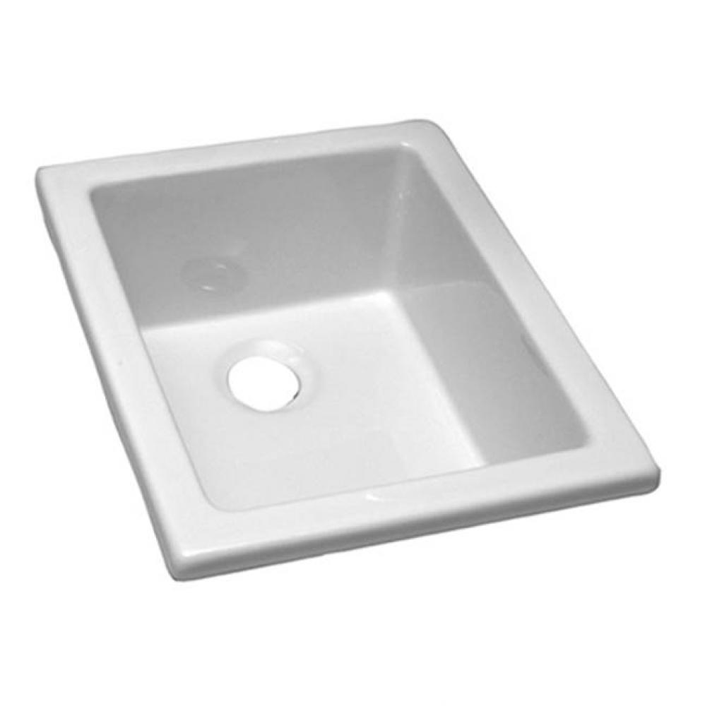 Utility Sink, 18 1/8'' x 143/8'', Fire Clay, White
