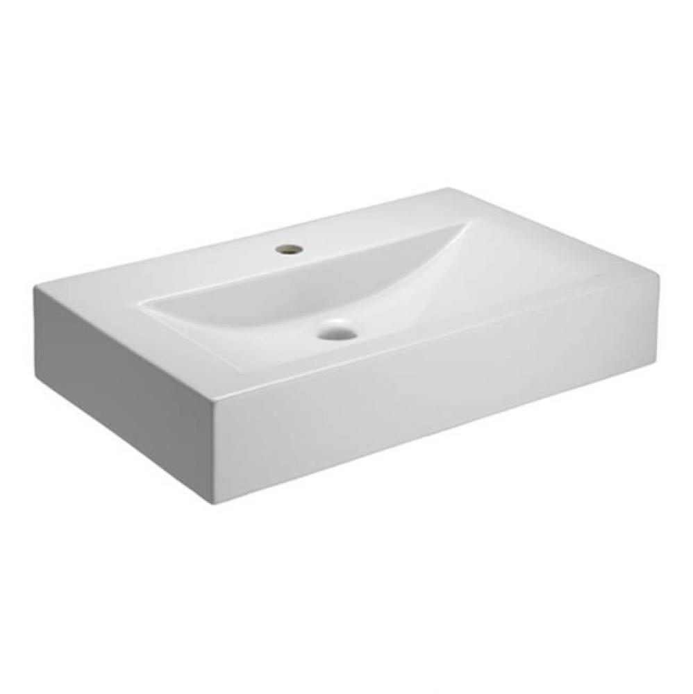 Sonja Above Counter Basin, One-Hole,  Fire Clay,  White