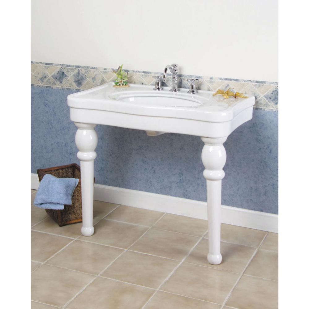 Versailles 36'' Console, 8''cc, White