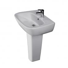 Barclay C/3-140WH - Elena Ped Lav ColumnWhite