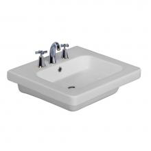 Barclay 4-1068WH - Resort 500 Wall-Hung Basin,White-8'' Widespread