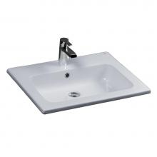 Barclay 4-151WH - Cilla 24'' Drop-In Basin1 Hole, White