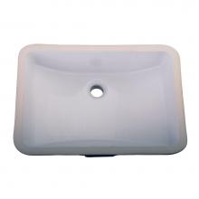 Barclay 4-715WH - Cleo Undercounter Basin, 18'' x 12'' ID, White