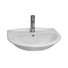 Barclay 4-821WH - Karla 505 Wall-Hung Basin1-Hole, White