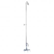 Barclay 4013-PL-CP - Diverter Faucet, Gooseneck Spout, Riser, for CI, Chrome