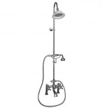 Barclay 4064-MC-CP - Elephant Spout,Riser,Shwr HeadHand Shwr, Metl Cross Hndls,CP