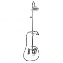 Barclay 4064-ML2-CP - Elephant Spout,Riser,ShwrHeadHand Shwr, Metal Lever Hdls,CP