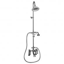 Barclay 4064-ML-CP - Elephant Spout,Riser,ShwrHeadHand Shwr, Metal Lever Hdls,CP