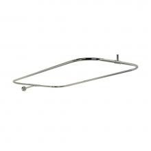 Barclay 4150-48-CP - 4150 Rectangular Shower Rod, 48 x 24'', Polished Chrome