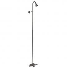 Barclay 4195-CP - Diverter Bathcock w/Riser and Showerhead, Polished Chrome