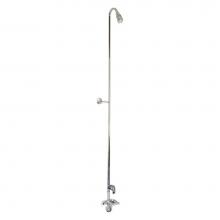 Barclay 4199-CP - Diverter Bathcock w/Code Spout, Riser, Polished Chrome