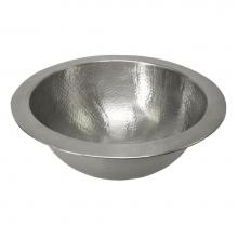 Barclay 6722-PE - Aldwyn Round Undermount Basin, Hammered Pewter