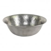 Barclay 6841-PE - Goshen Above Counter Basin, Hammered Pewter