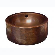 Barclay 6851-AC - Colbran Above Counter BasinDouble Walled, Antique Copper