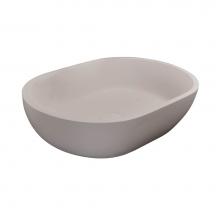 Barclay 7-562WH - Divina Oval Resin AboveCounter Basin, White Matte